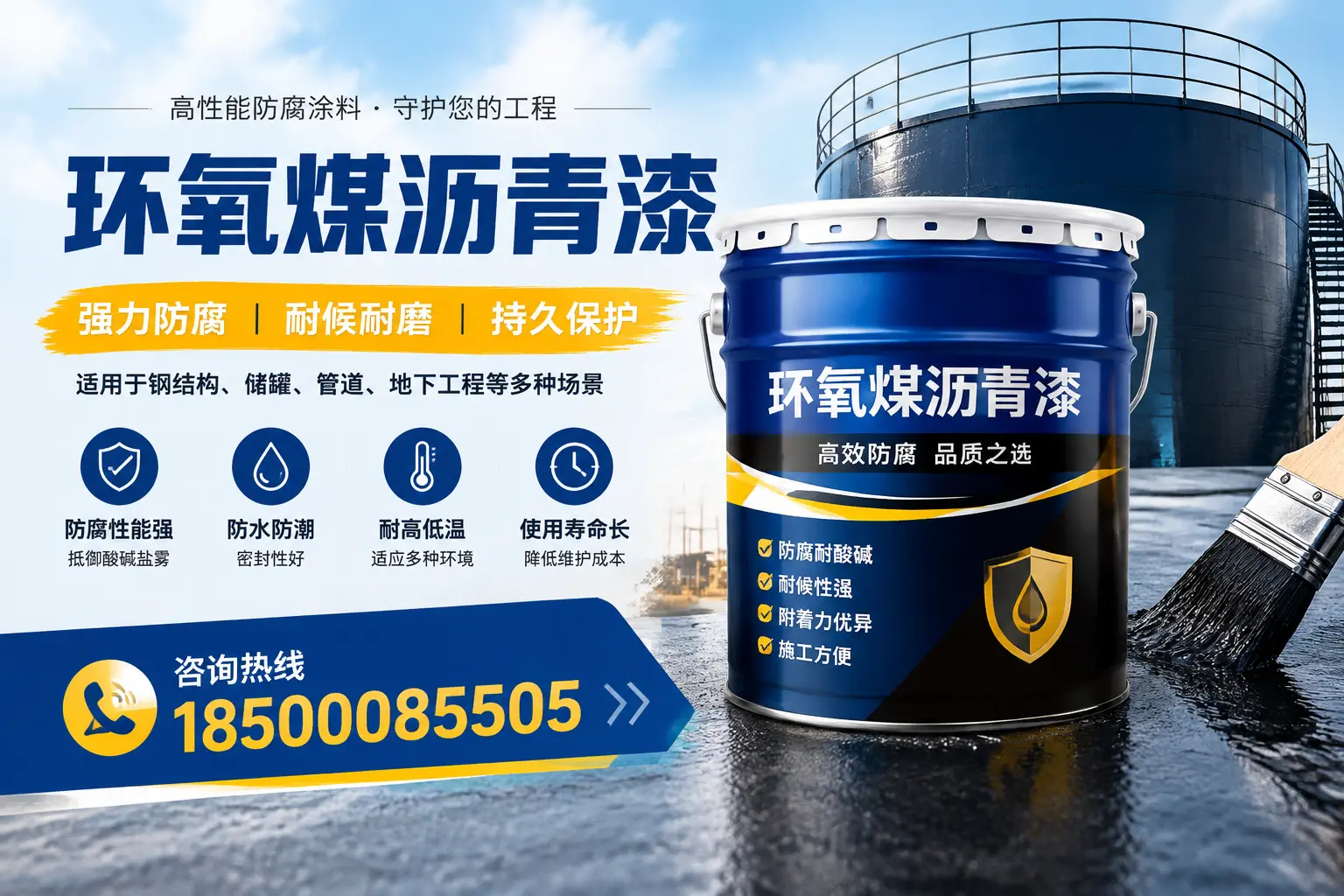 环氧煤沥青漆在工业中的应用,西安企业的选择